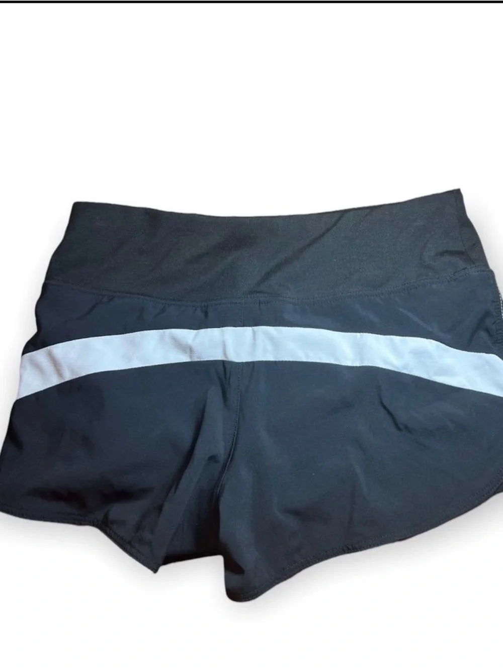 *Justice Black Shorts with White Trim
